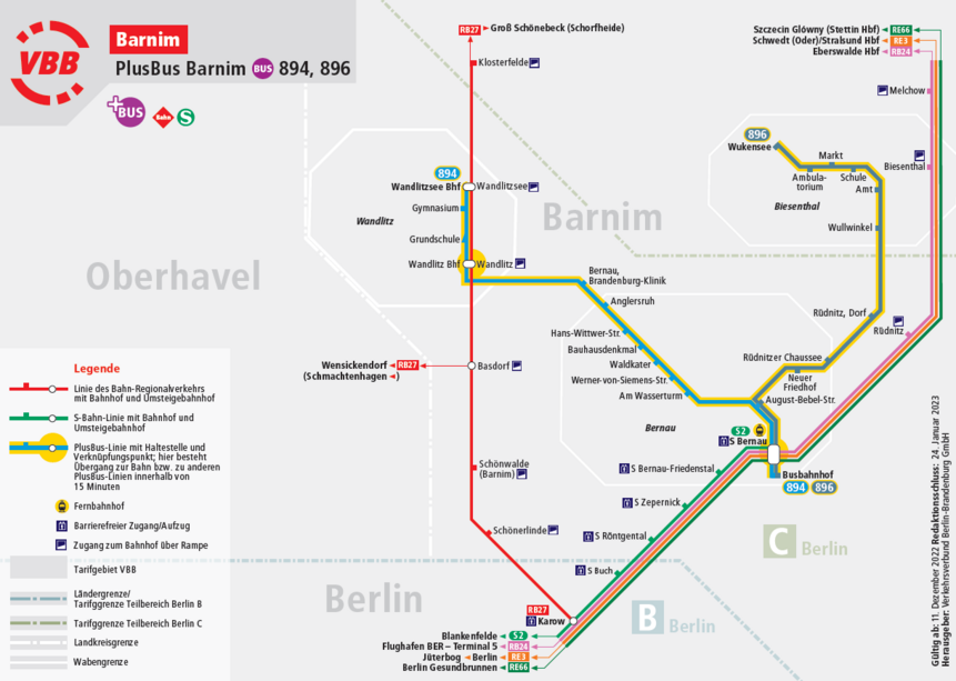 Liniengraphik PlusBus Barnim