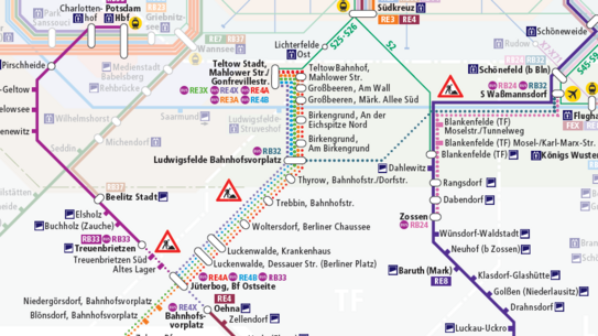 Bauarbeiten auf der Anhalter Bahn vom 24.09. - 13.12.2025 - auch Südkreuz betroffen