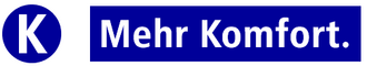 Mehr Komfort. Logo mit Schriftzug "Mehr Komfort"