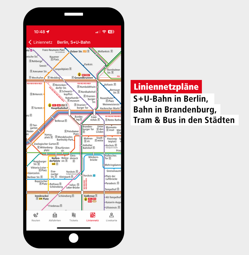 VBB-App Liniennetzpläne