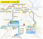 Liniennetzausschnitt zur Baustelle RE7/RB22