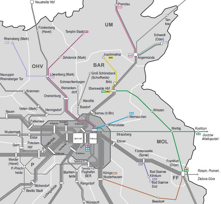 Karte des künftigen Netz Ostbrandenburg