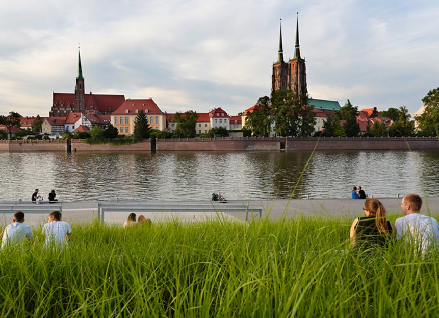 An der Oder in Breslau