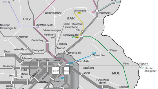 Linien der Ausschreibung des Netze Ostbrandenburg