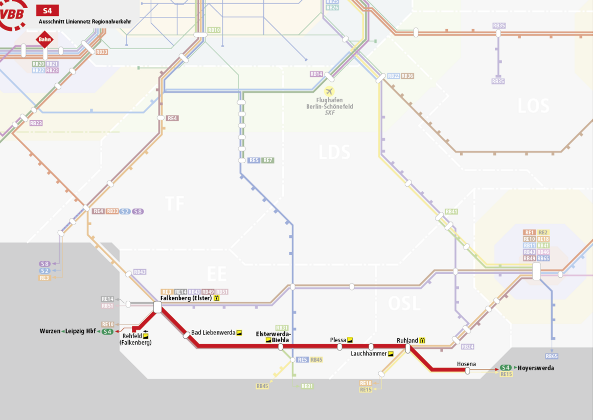 Linie S4 Streckenverlauf Linie S4 Streckenverlauf