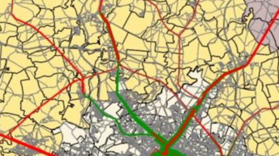 Karte Grundlagedaten Verkehrsmodell i2030
