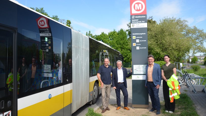 Erste Informationsstele in Ludwigsfelde Birkengrund