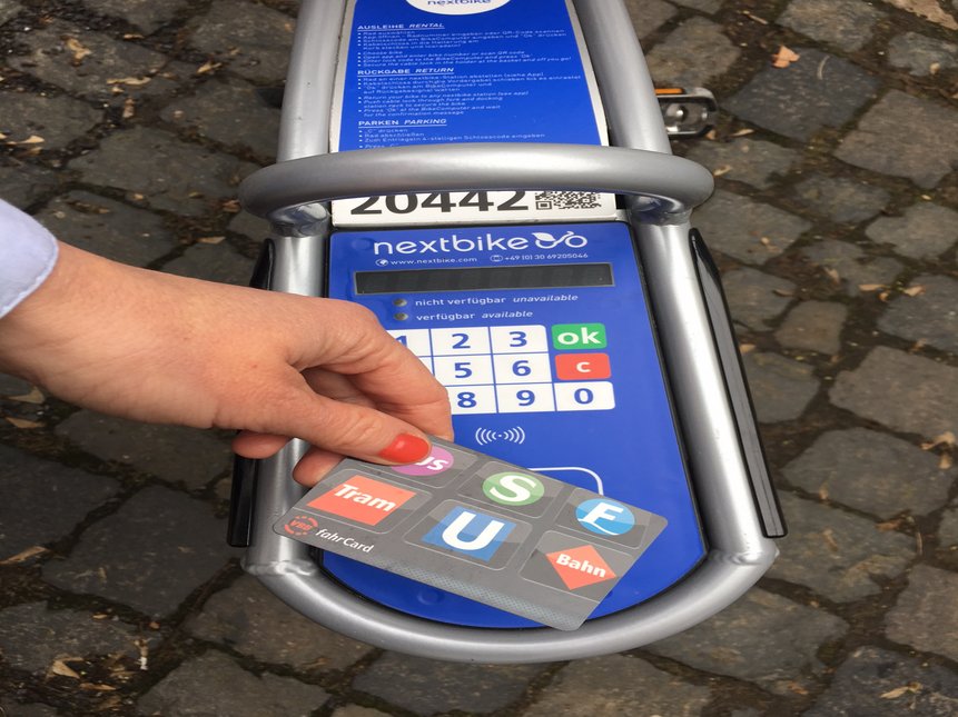 Verwendung der fahrCard mit Nextbike Verwendung der fahrCard mit Nextbike