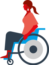 Rollstuhlfahrerin