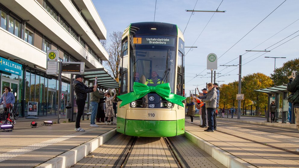 Neue Škoda-Straßenbahnen in Brandenburg an der Havel