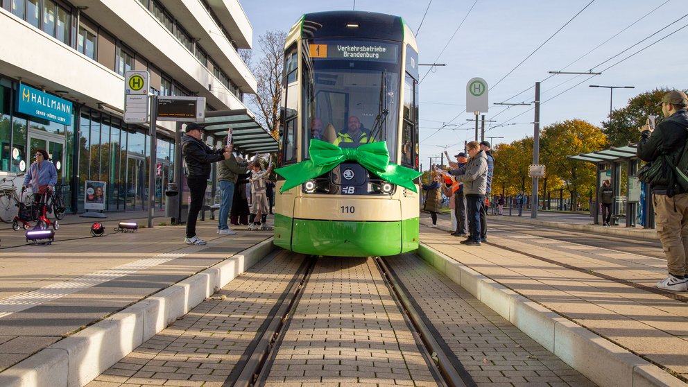 Neue Škoda-Straßenbahnen in Brandenburg an der Havel
