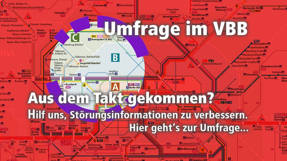 VBB-Umfrage zu Störungsinformationen