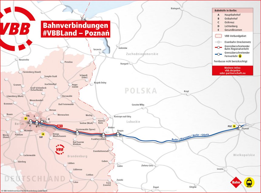 Bahnverbindung nach Posen