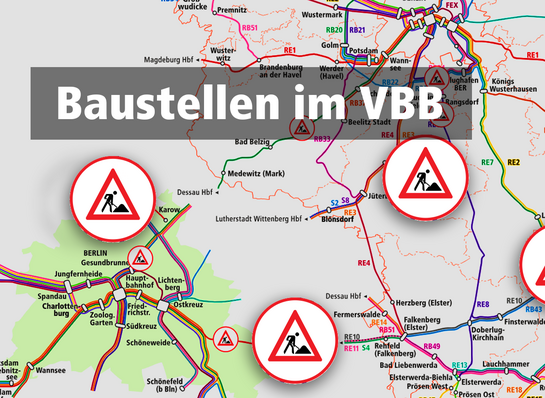 Schienen-Baustellen im VBB-Land