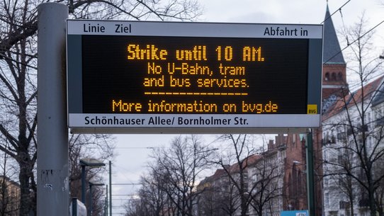 ÖPNV-Streik am Montag: Auswirkungen auf Berlin und Brandenburg