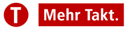 Mehr Takt Logo mit Schriftzug "Mehr Takt"