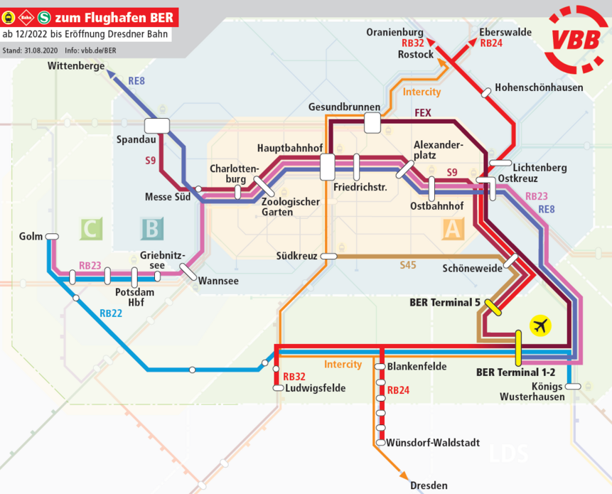 Infothek zur Anbindung des BER  VBB