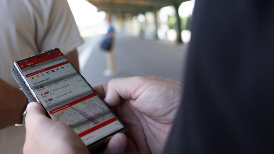 Verbindungssuche mit der VBB-App Bus&Bahn
