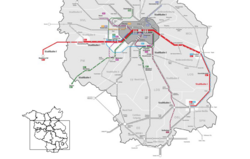Liniennetz für das Vergabenetz Stadtbahn I