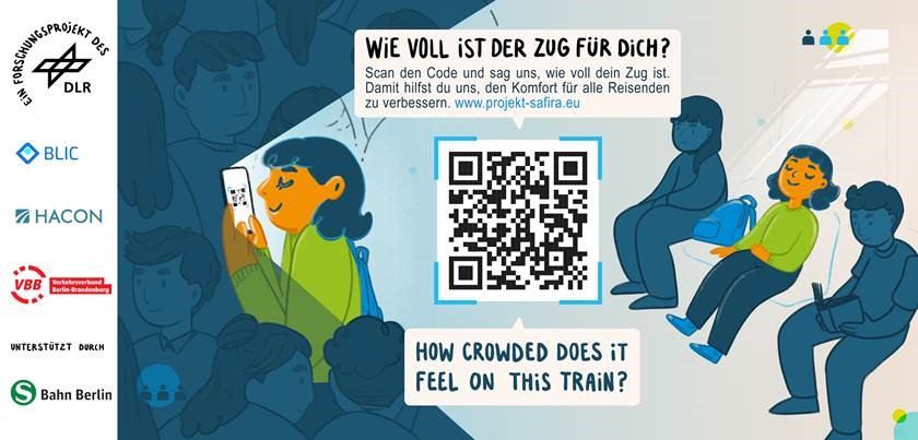 Subjektive Einschaetzung Bildliche Aufforderung die subjektive Einschätzung ber die Auslastung des eigenen Zugteils mitzuteilen.