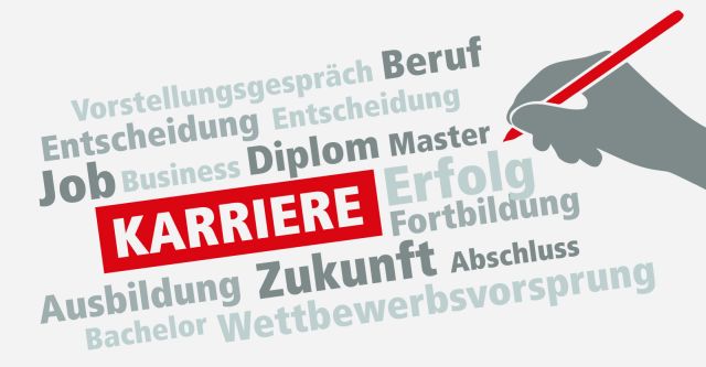 Karriere beim VBB Begriffe zum Thema Karriere , zum Beispiel Zukunft, Abschluss, Erfolg, Vorstellungsgespräch
